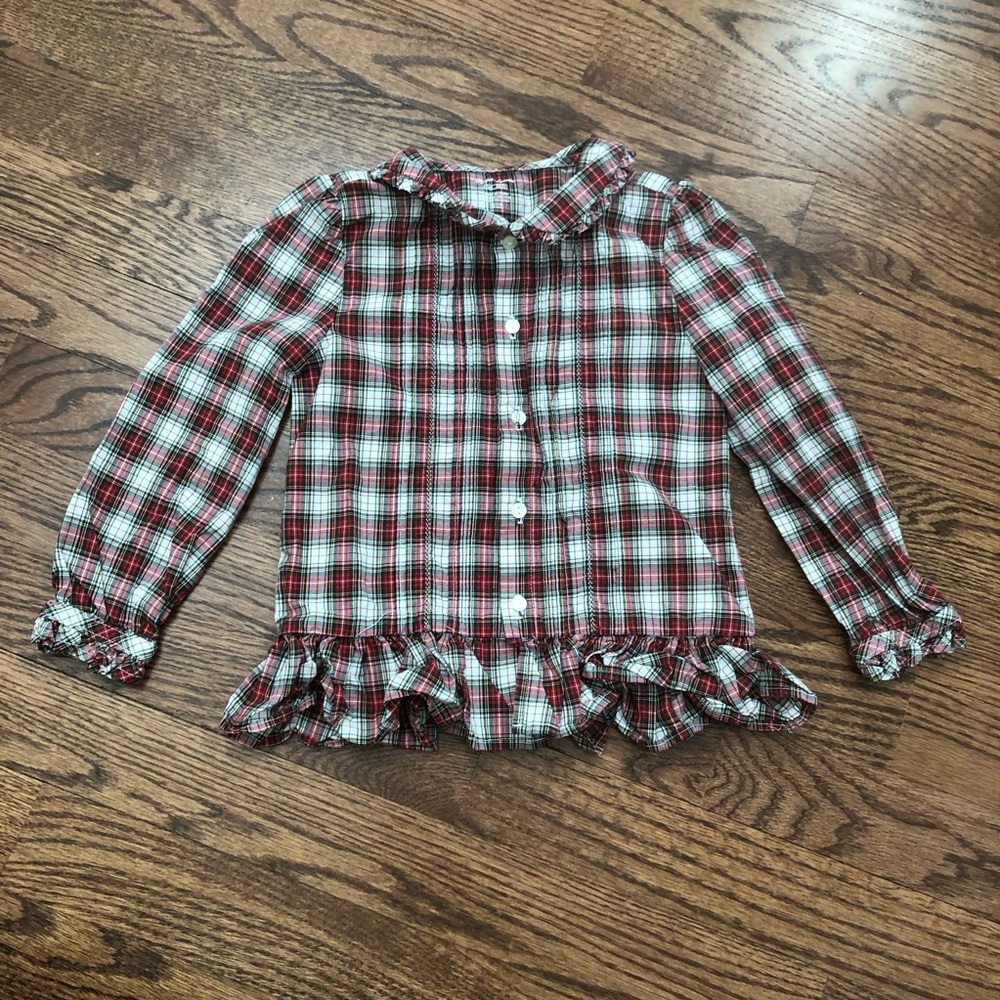 Ralph Lauren Plaid Top 12 Months